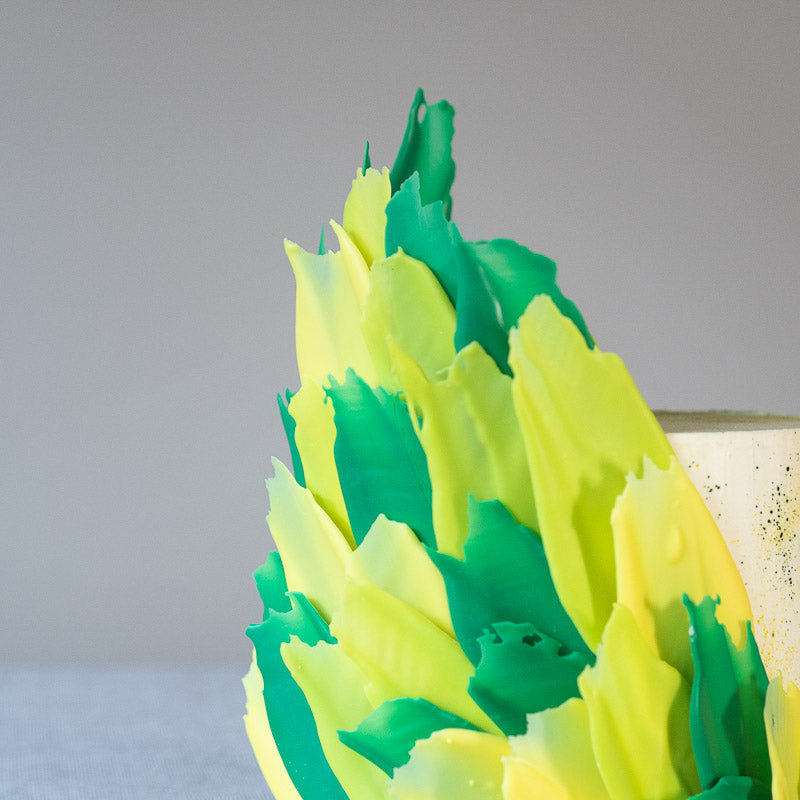 Brush Strokes birthday celebration cake