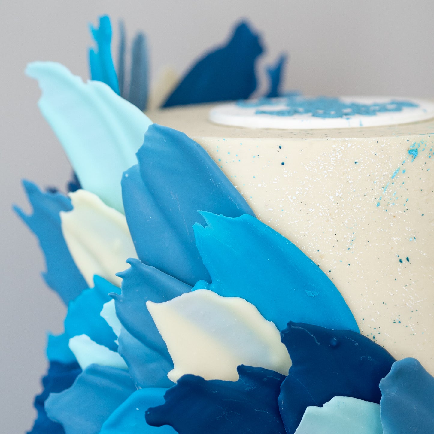 Brush Strokes birthday celebration cake