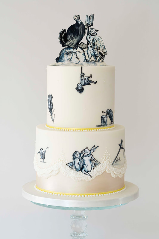 2020 Wedding Cake Trends - Expressive Illustration