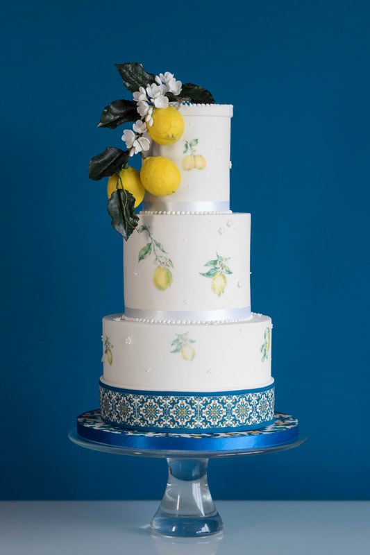 2020 Wedding Cake Trends. Mosiacs and decorative tiles