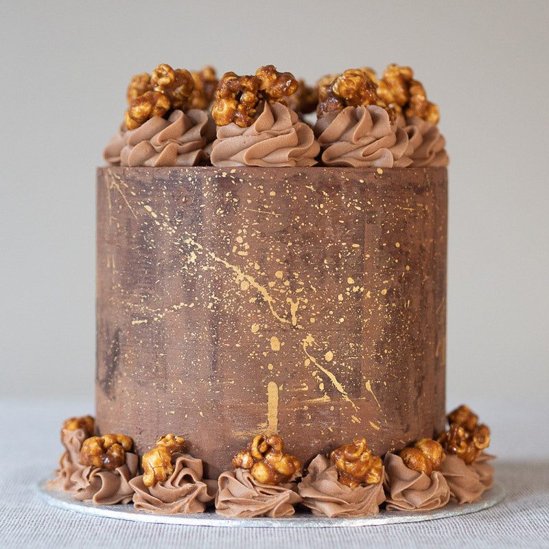 Chocolate & Salted Caramel Fudge celebration cake