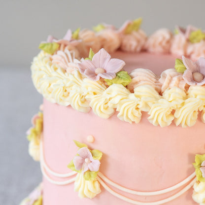 Pink Blossom Celebration Cake