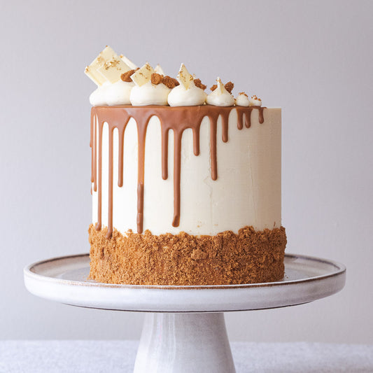 Biscoff Sponge celebration cake